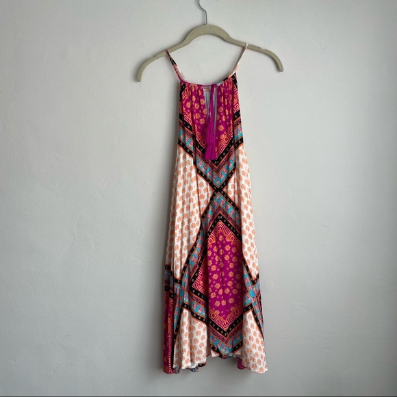 MINKPINK AFRICAN TRANCE TASSEL TIE SWING DRESS - Picture 7 of 11